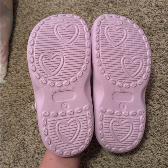Kids Lavender Heart Sandals - Picture 3 of 7